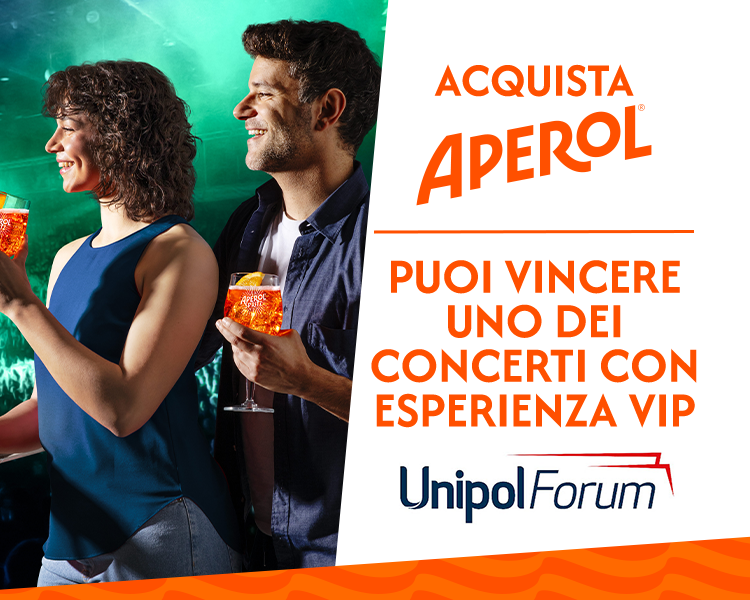 Acquista Aperol. Puoi vincere uno dei concerti con esperienza vip